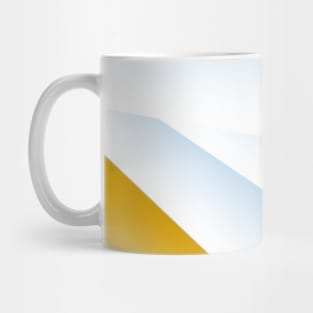 Blue white brown abstract art design Mug